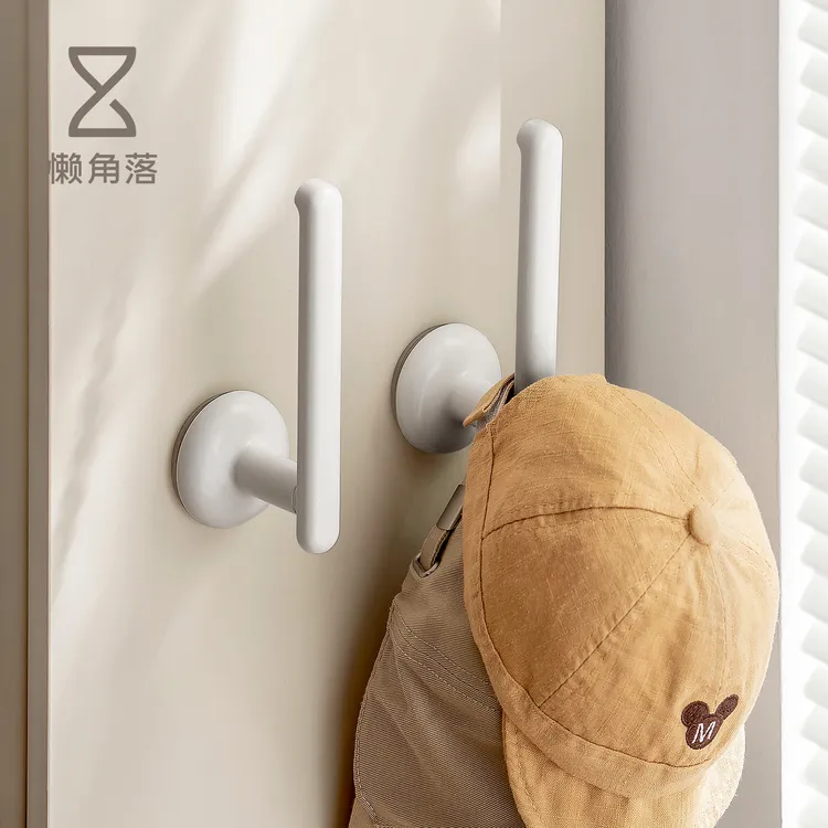 懒角落帽子收纳神器吸盘挂钩免打孔卧室门后玄关置物架子宿舍衣柜