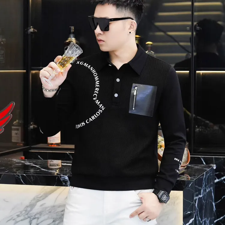 2025秋季欧版男士新款时尚潮流立领拉链潮流帅气男款长袖卫衣