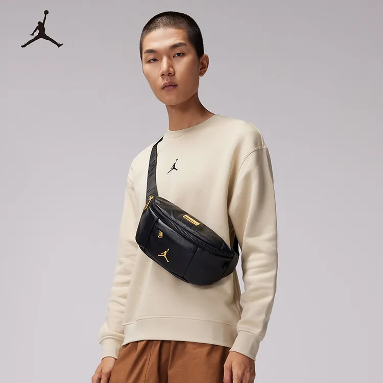 AIR JORDAN男女同款百搭单肩包青少年户外休闲运动时尚腰包0138