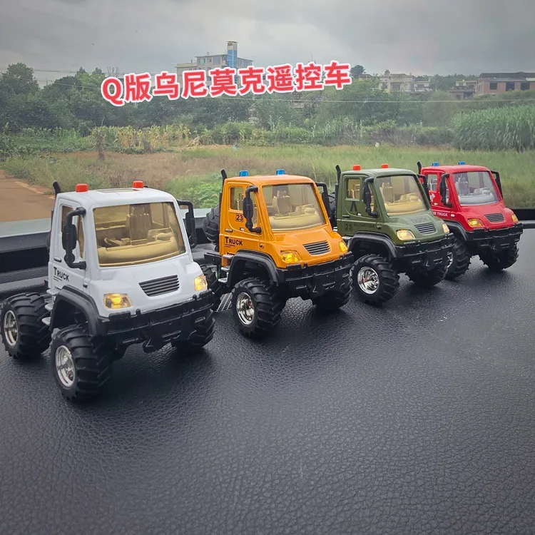 合金迷你乌尼莫克遥控电动越野大脚桌面小汽车玩具