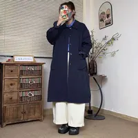2025常规款长款宽松型中长款秋季风衣宽松时尚气质休闲风衣