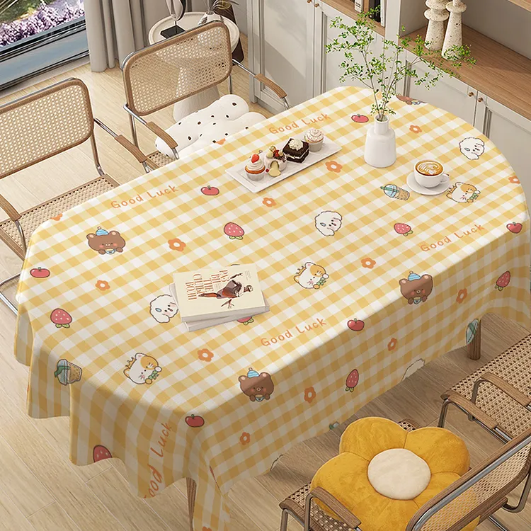 桌布防水防烫防油免洗pvc茶几台布ins长方桌书桌垫学生餐桌布布艺