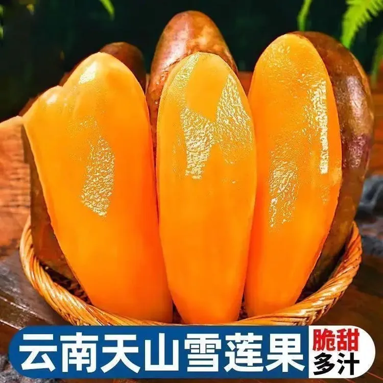 X云南天山雪莲果脆甜多汁新鲜水果纯甜无酸香甜可口3-9斤