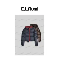 【Rumi精选】“厚切吐司”加厚冬季短款宽松连帽95鹅绒羽绒服7268wt