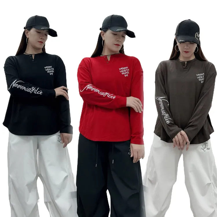 591秋冬新款加厚磨毛刺绣大版T潮流宽松个性男女同款上衣