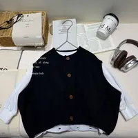 （单马甲)秋季儿童工装百搭马甲D-5197百搭韩版男童女童无袖外套