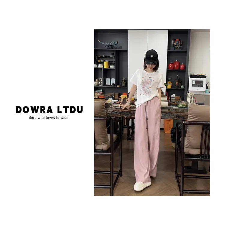 朵拉【小水母】2025年夏季新款圆领卡通百搭短袖T恤女潮016-70035