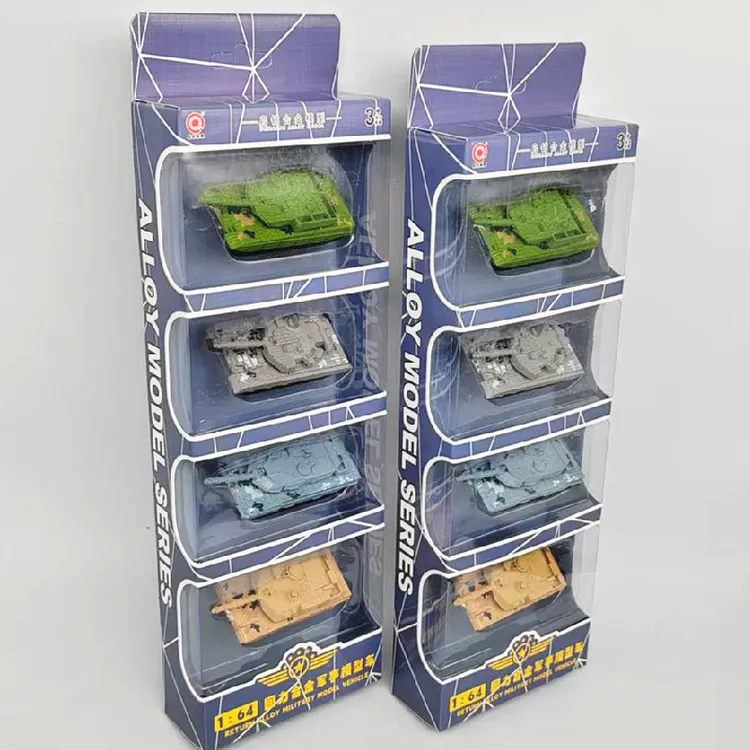 坦克玩具套装1:64合金模型主战坦克回力玩具