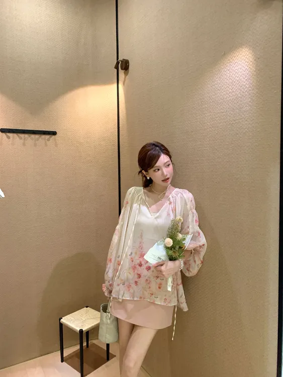 【芝士Cheese】爱神降临 秋季印花时尚百搭通勤风显瘦衬衫