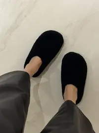 【夹子】羊毛百搭憨憨拖鞋 秋冬款