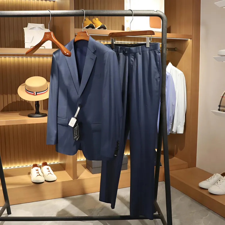 SUPER150S羊毛+手工半麻衬！四季款男商务休闲西服套装正装