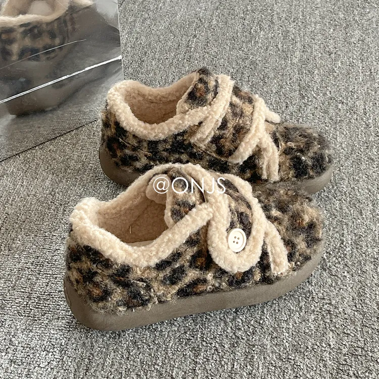 加绒保暖厚底雪地靴女款爆款2025新款二棉鞋冬季外穿魔术贴小白鞋