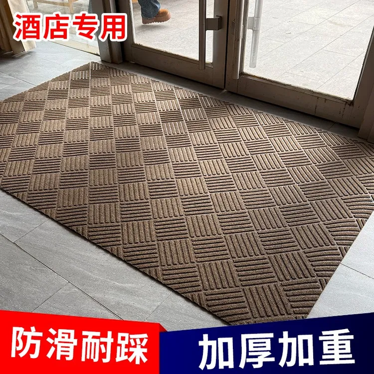 轻奢入户地垫2025新款酒店公司吸水防滑地毯门口玄关耐脏pvc脚垫