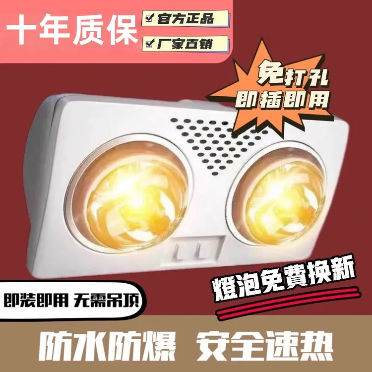 洗澡间灯暖风暖二合一卫生间浴霸风暖一体机2025新款浴霸壁挂式