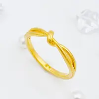 【国潮】足金999  小扭结戒指 1.28 15圈口