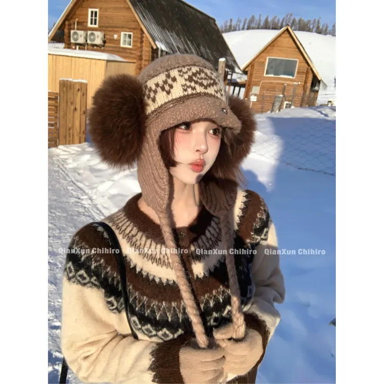 【千寻严选】秋冬时尚休闲百搭洋气小众减龄设计感毛衣QXD5MY5731A 