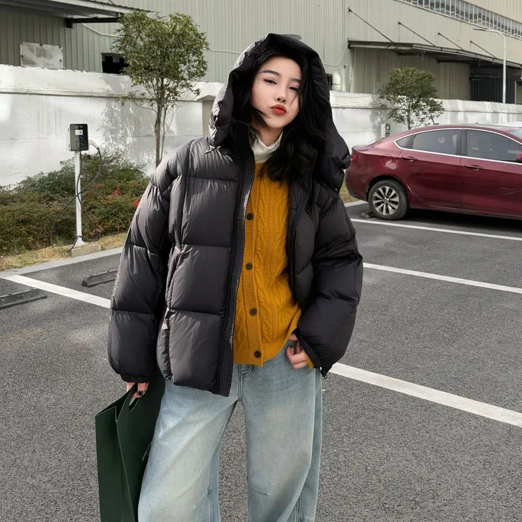 今婷【升级版方块】连帽羽绒服女款爆款2025新款正品冬-JF25402301