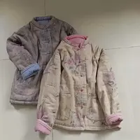 复古新中式立领盘扣加厚夹棉外套