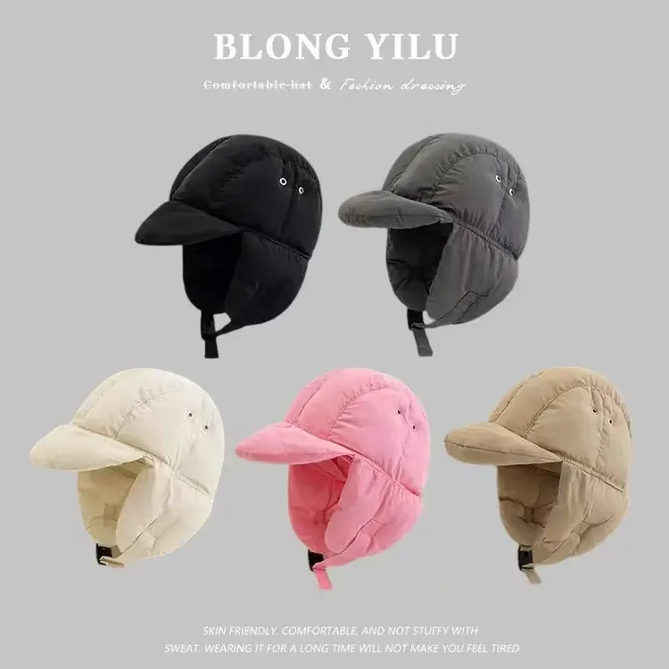 冬季新款雷锋帽子女户外骑行防风护耳帽保暖防寒东北棉帽男