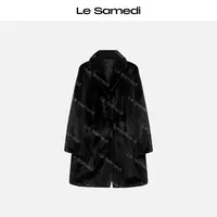 Le Samedi马油叶儿【北美金牌】限量宝嘉美黑貂奢暖小翻领大衣