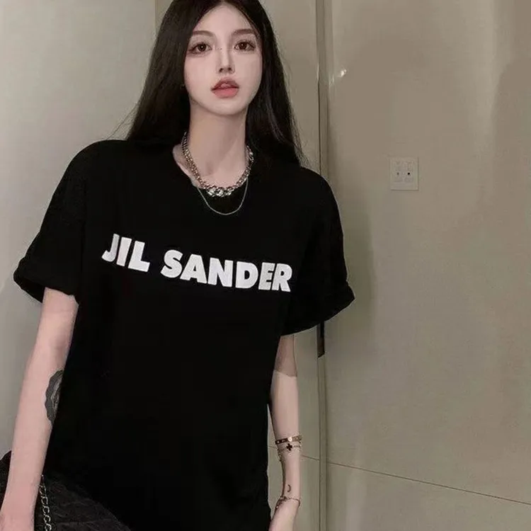 美式复古字母印花短袖T恤女夏季新款潮牌oversize宽松港味chi上衣