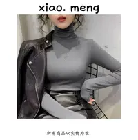 秋冬磨毛修身显瘦百搭堆堆领T恤（789）