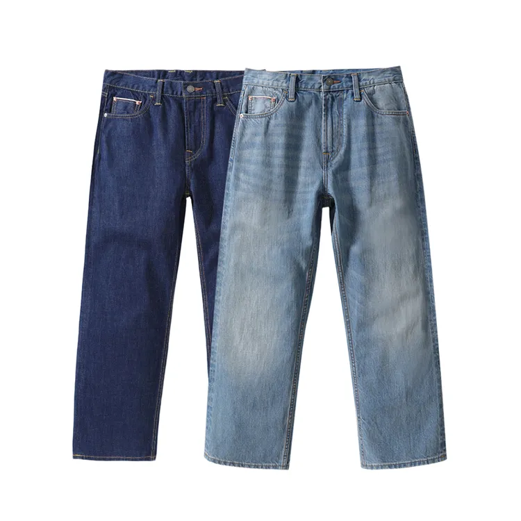 【典藏牛】C081宽松大直筒赤耳丹宁12盎司牛仔裤春款无弹夏季长裤