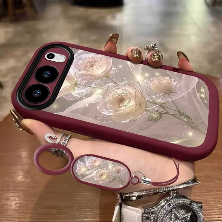 玫瑰适用新款荣耀500手机壳MEY-AN00防摔壳荣耀500pro个性唯美女