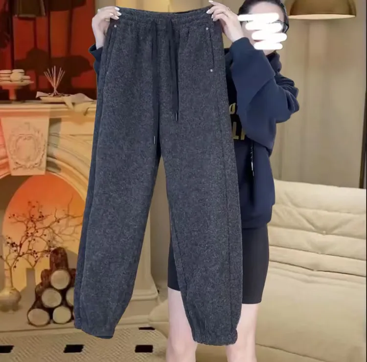 (在仓发货+运费险)加厚哈伦裤女秋冬新款束脚裤子卫裤宽松裤