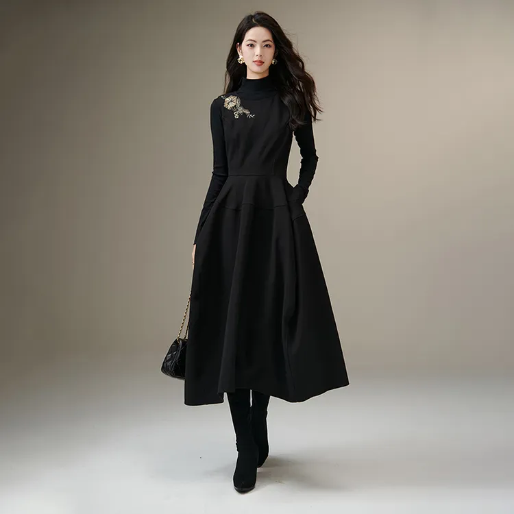 【新品】2025裙子百搭洋气无袖连衣裙25081216