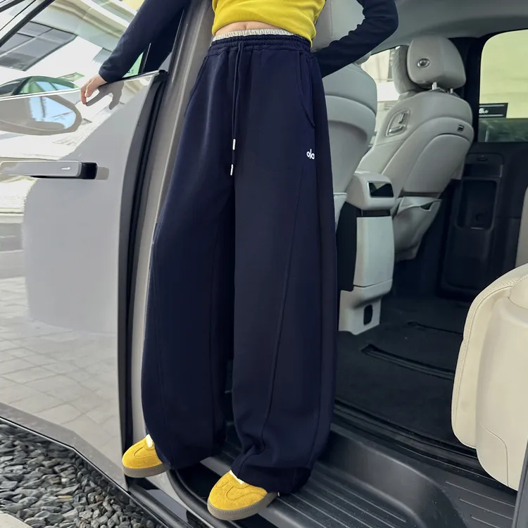 女童休闲裤春秋季2025新款中大童学生宽松百搭运动弯刀裤潮流洋气
