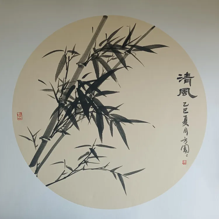 50厘米斗方写意花鸟国画作品