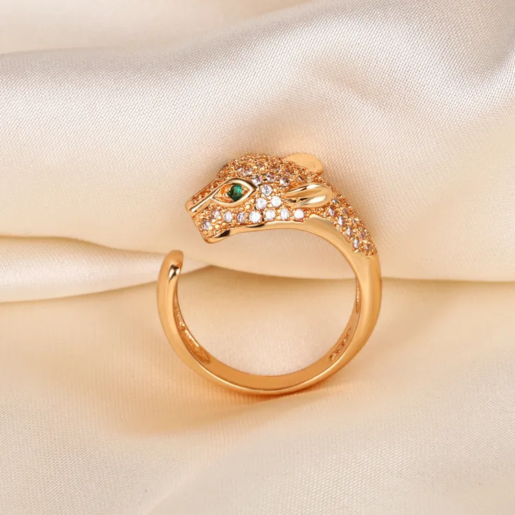 铜合金锆石戒指 轻奢时尚气质微镶满钻贝母戒指女高级