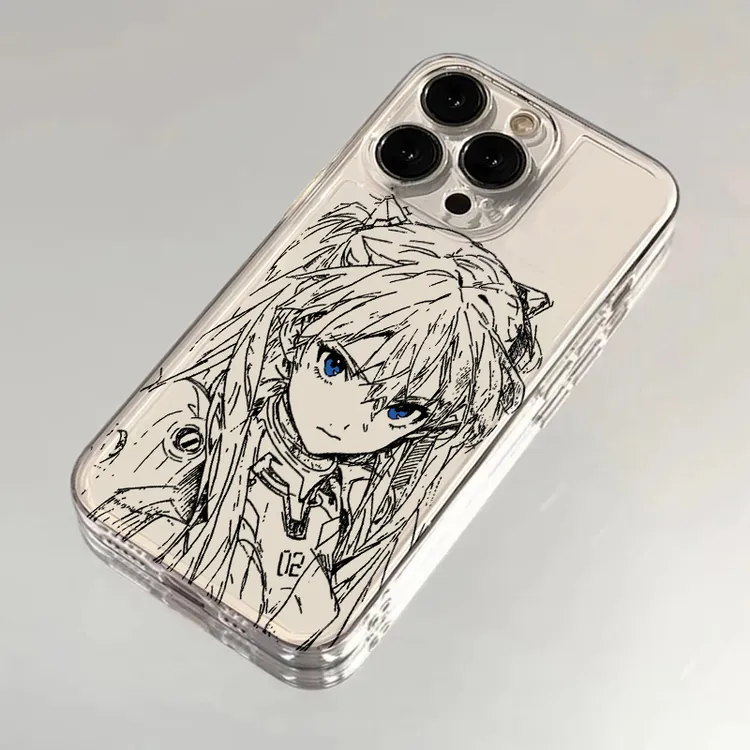 BANCA线稿明日香适用iPhone16/15手机壳苹果14华为vivo小米oppo软