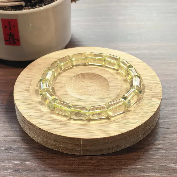 【节节高】净体竹筒形纯天然柠檬黄水晶水晶手串男女款多样性发其一