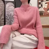 IXIAN女装-冬季常规波点针织高领内搭时尚打底衫女士时尚绵羊毛