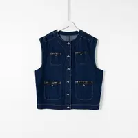 几里与麻 牛仔马甲孤品 G9082444