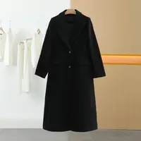 【半价q仓-唐长老自营】货号5527女装冬新款休闲毛呢外套M
