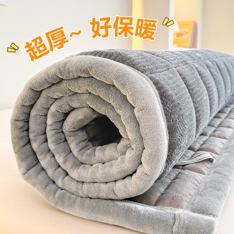 加厚牛奶绒床垫家用卧室床上垫被床褥子铺底毛毯铺床单加绒毛冬天