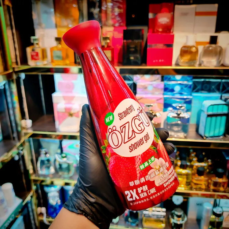 ÖZGU蜜桃香氛沐浴露新品上市罗勒美肌2X焕肤滋润留香沐浴乳