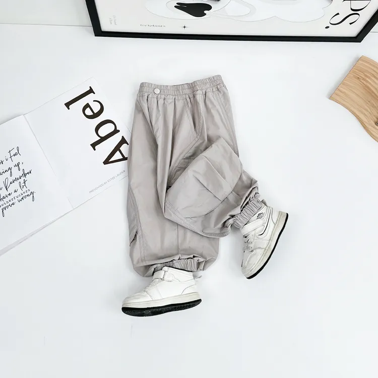 男童裤子薄款休闲裤工装防蚊长裤儿童洋气潮 LL56502悠悠童话童装