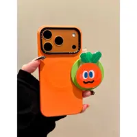 适用苹果iphone17promax个性胡萝卜16pro磁吸15支架14ins风手机壳