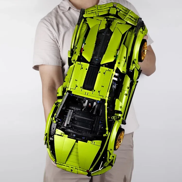 兰博基尼跑车可遥控高难度益智拼装模型汽车玩具礼物