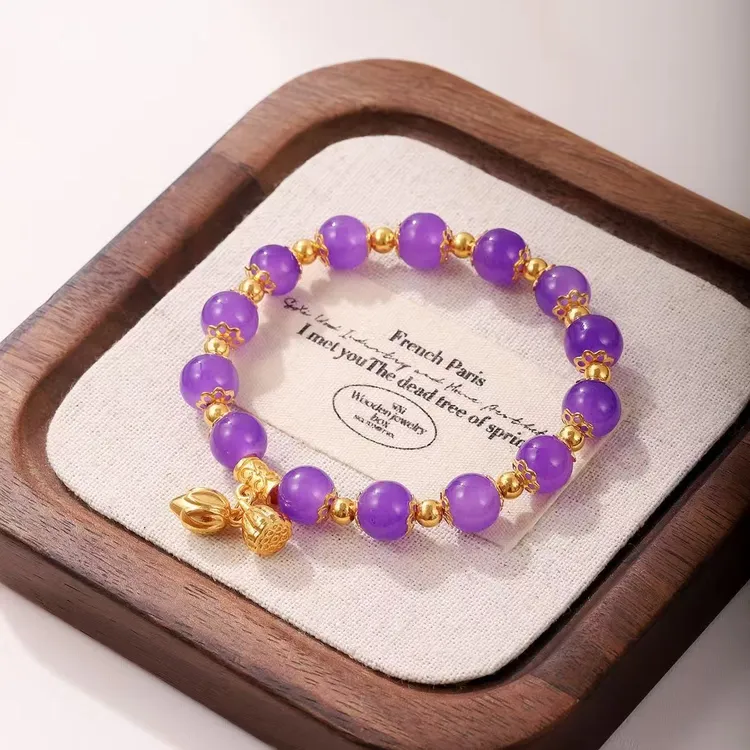 合金琉璃手链 两世欢手链紫气东来复古手链轻奢高级感首饰