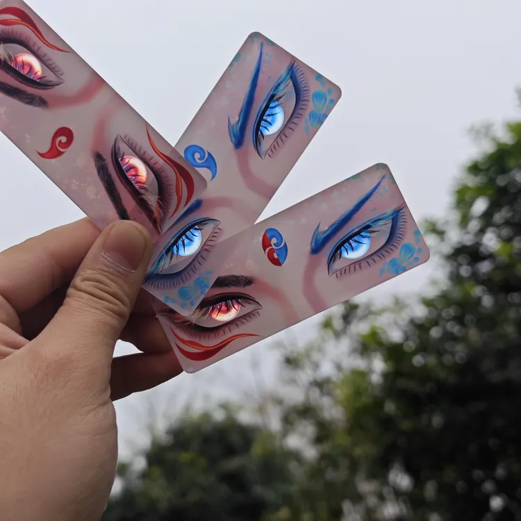 【酷酷】反光透卡钥匙扣挂件二次元周边同人礼物汽车挂件