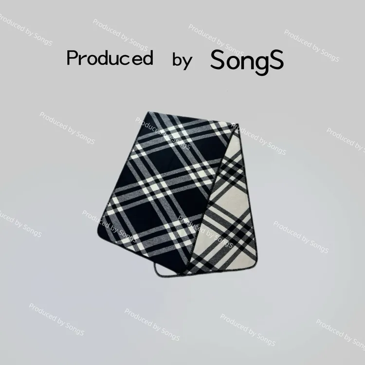 松子严选-全智贤同款！高级披肩经典网格百搭围巾