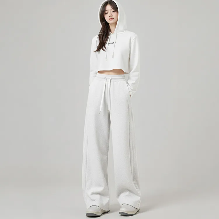 高个子小个子香蕉裤女春秋2025新款高腰直筒裤子垂感阔腿休闲卫裤