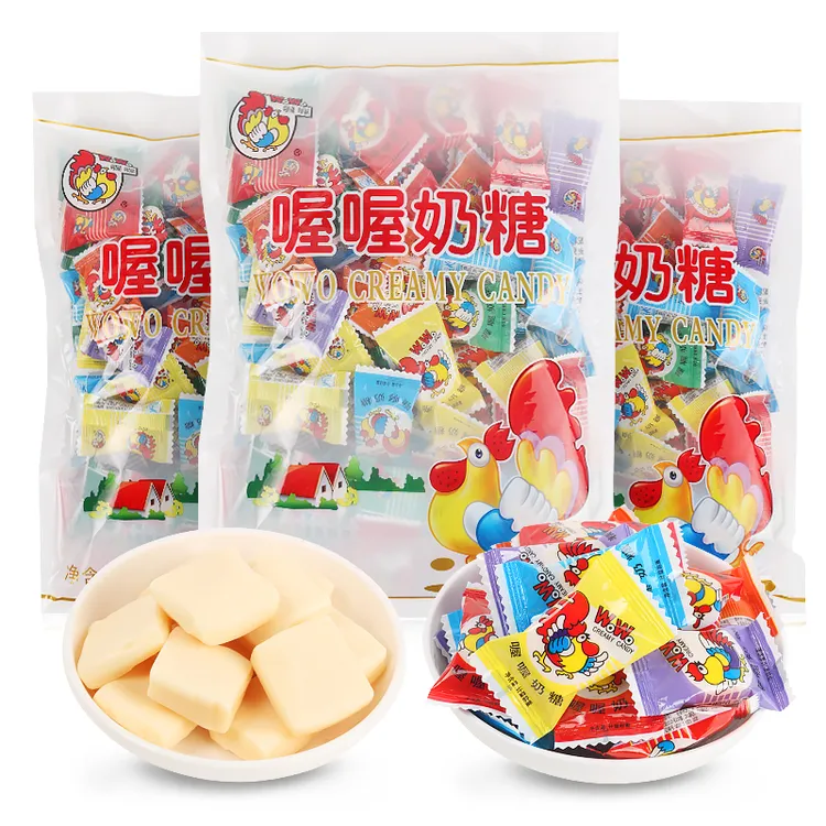 WoWo/喔喔 方块奶糖老式糖果结婚庆喜糖婚糖年货8090童年经典回忆