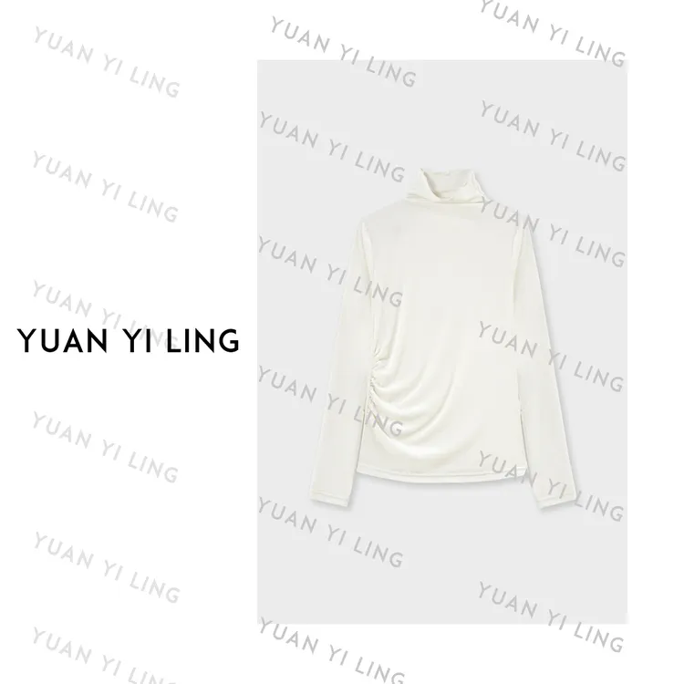 袁艺灵【复古记忆】丝绒复古摩登高级感百搭优雅打底衫3261