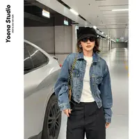 【U娜】高品质小众短款收腰牛仔外套